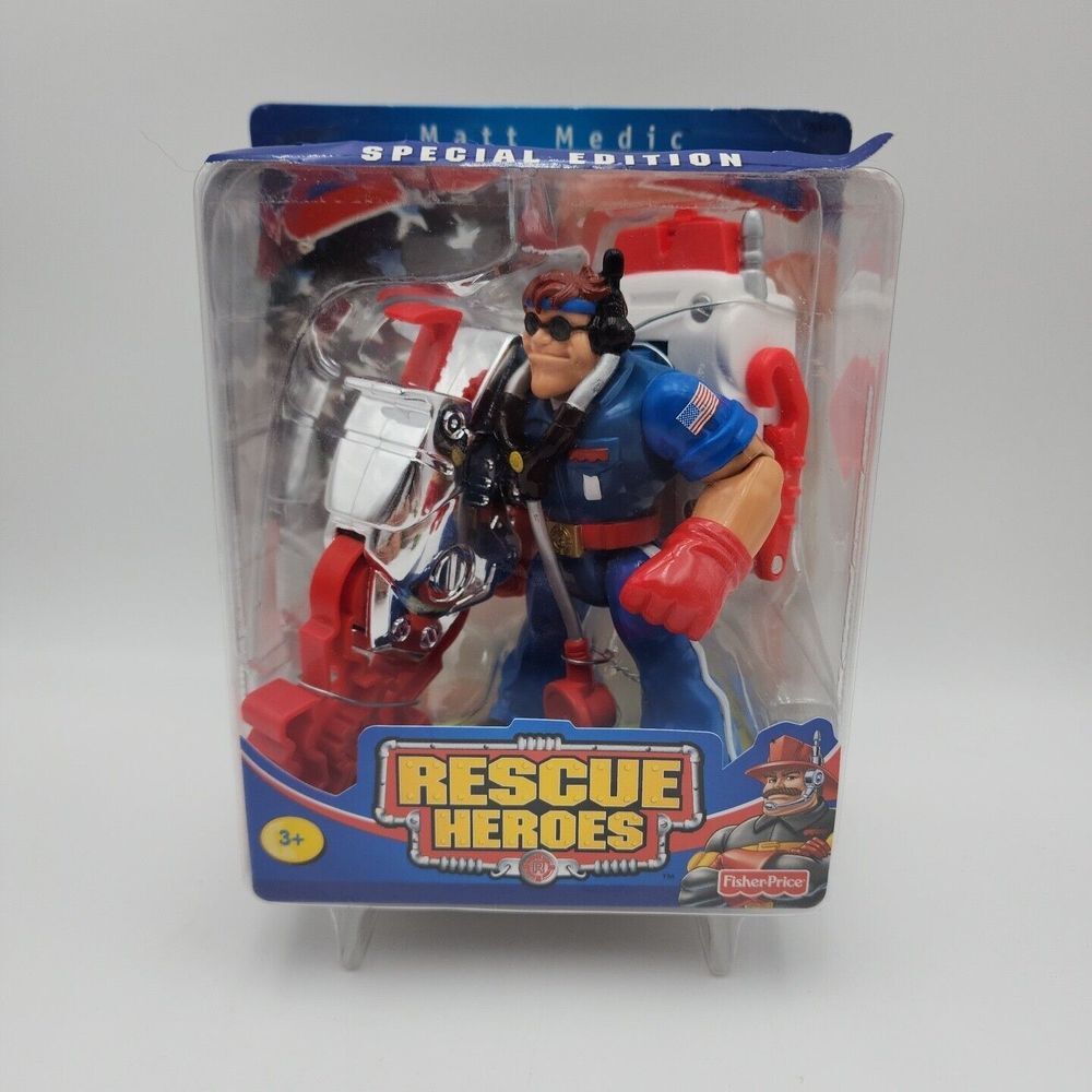 Fisher Price Rescue Heroes Special‎ Edition Matt Medic (2002) 78393 New